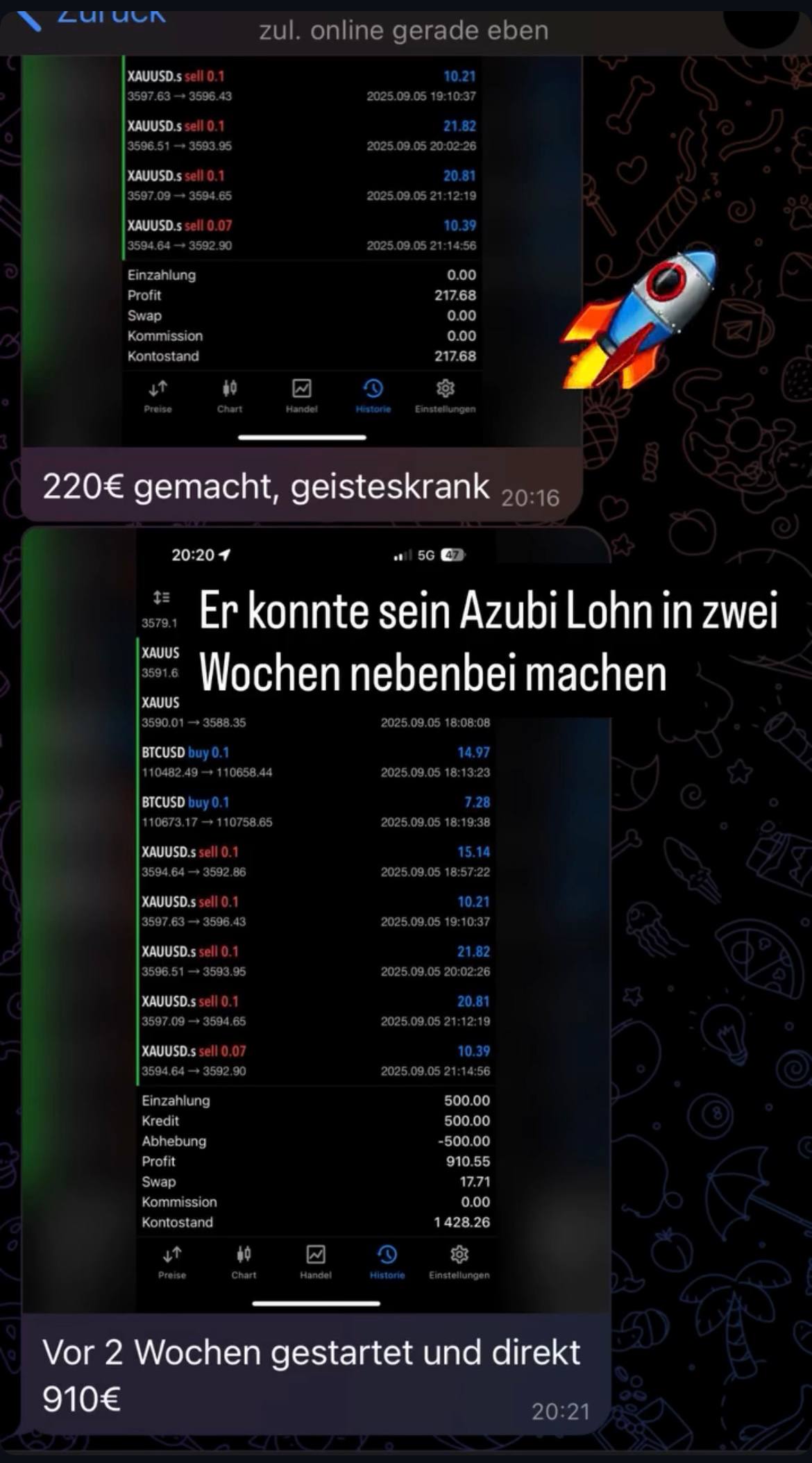 Testimonial 12 Profit Screenshot